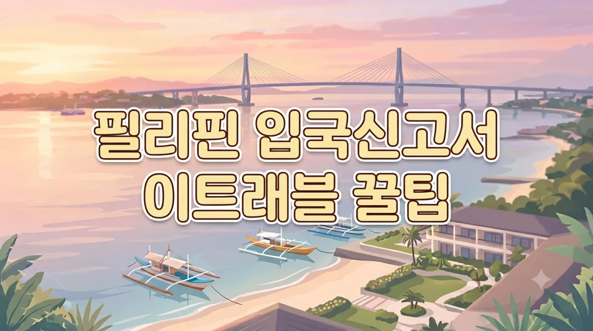 필리핀 입국신고서! 이트래블 이렇게 하면 어렵지 않아요!