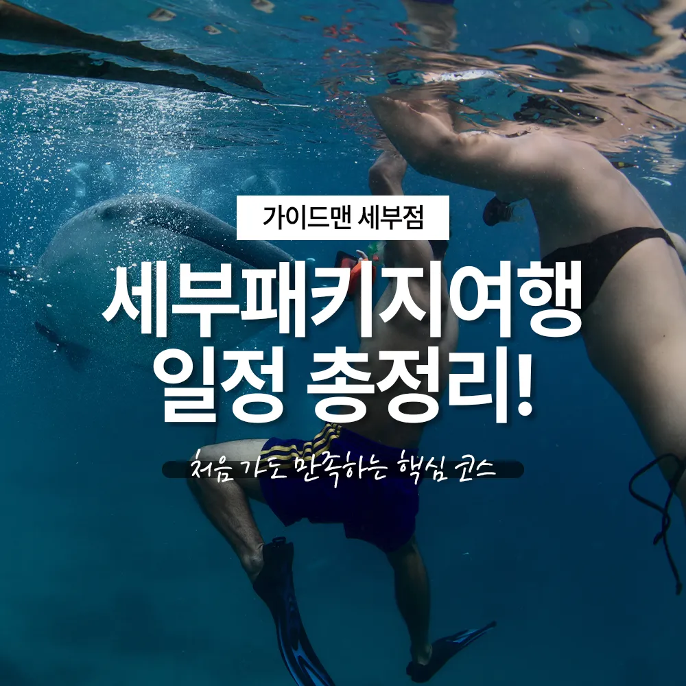 세부패키지여행 일정 총정리! 처음 가도 만족하는 핵심 코스